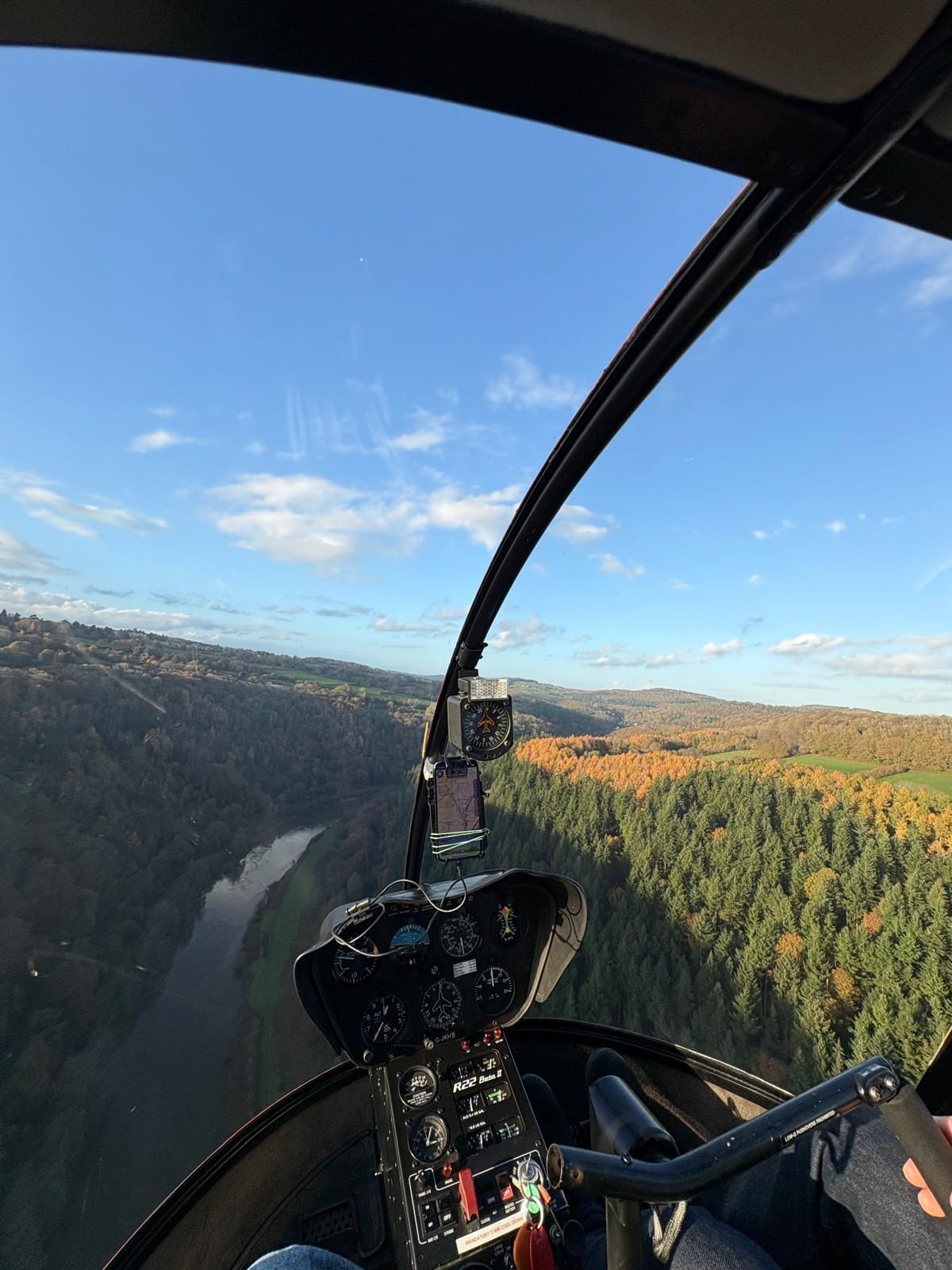 Scenic Helicopter Adventure Over the River Wye Valley