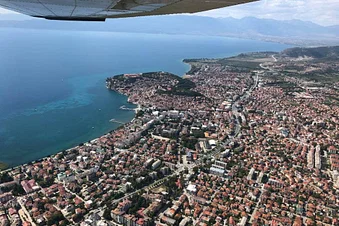 Fly to the beautiful lake of Ohrid for a coffee break