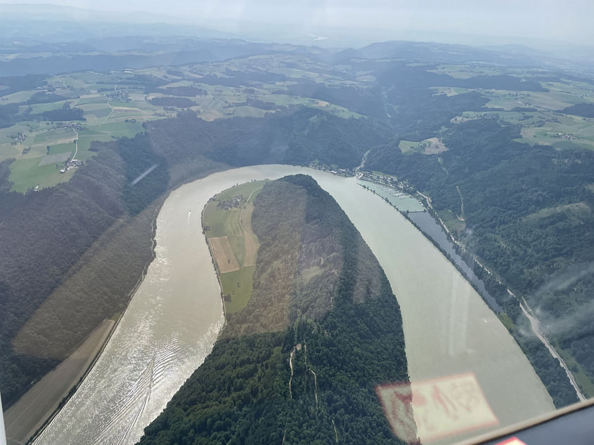 Erlebe die Donau und den Inn aus der Vogelperspektive!