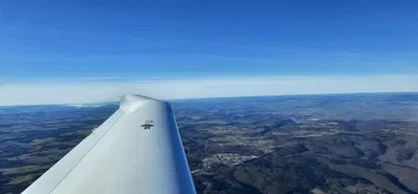 Schöner  Rundflug Bonn-Köln-Tagebau Hambach- Königswinter