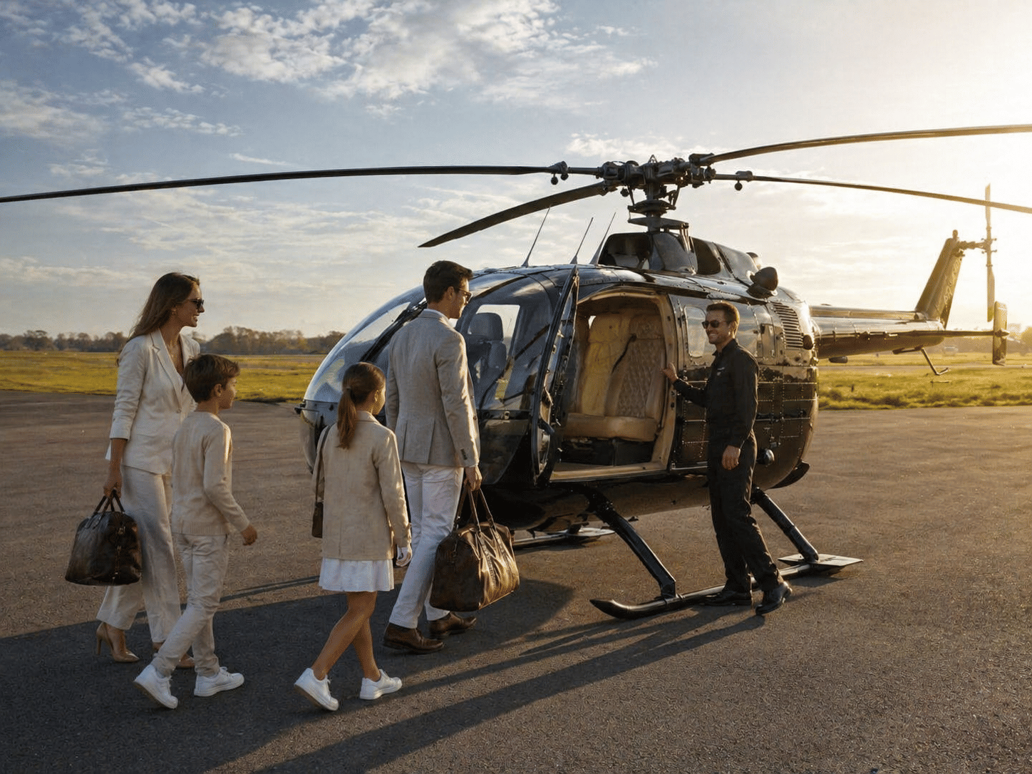 Stuttgart von oben im zweimotorigen VIP Turbinenhubschrauber