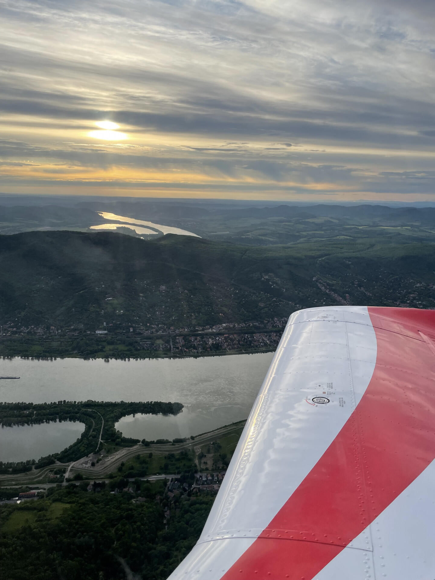 Danube Bend during sunset