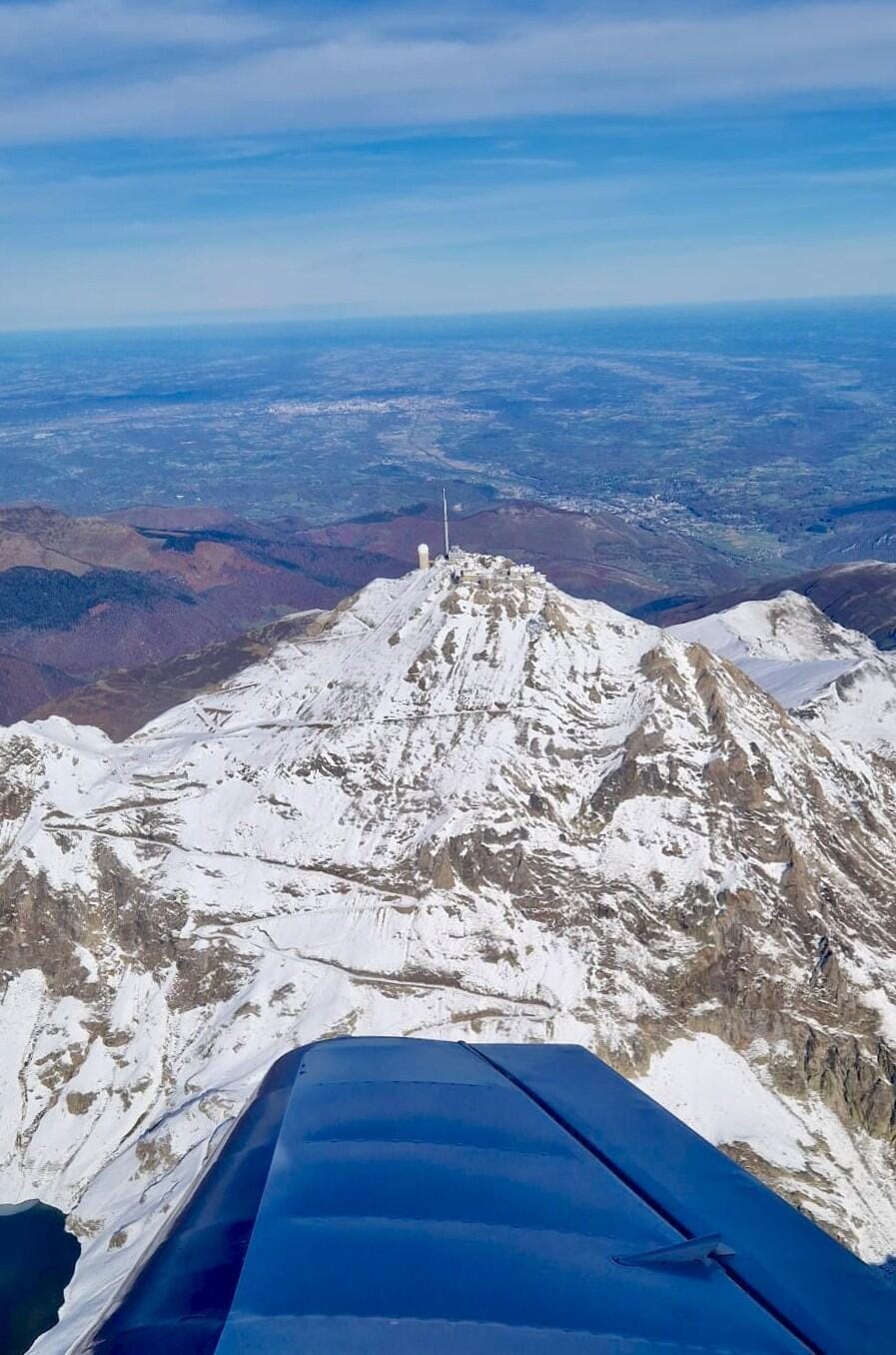 Vue aérienne du Pic du Midi de Bigorre