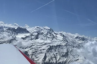 Vol autour du Mont-Blanc depuis Montbéliard