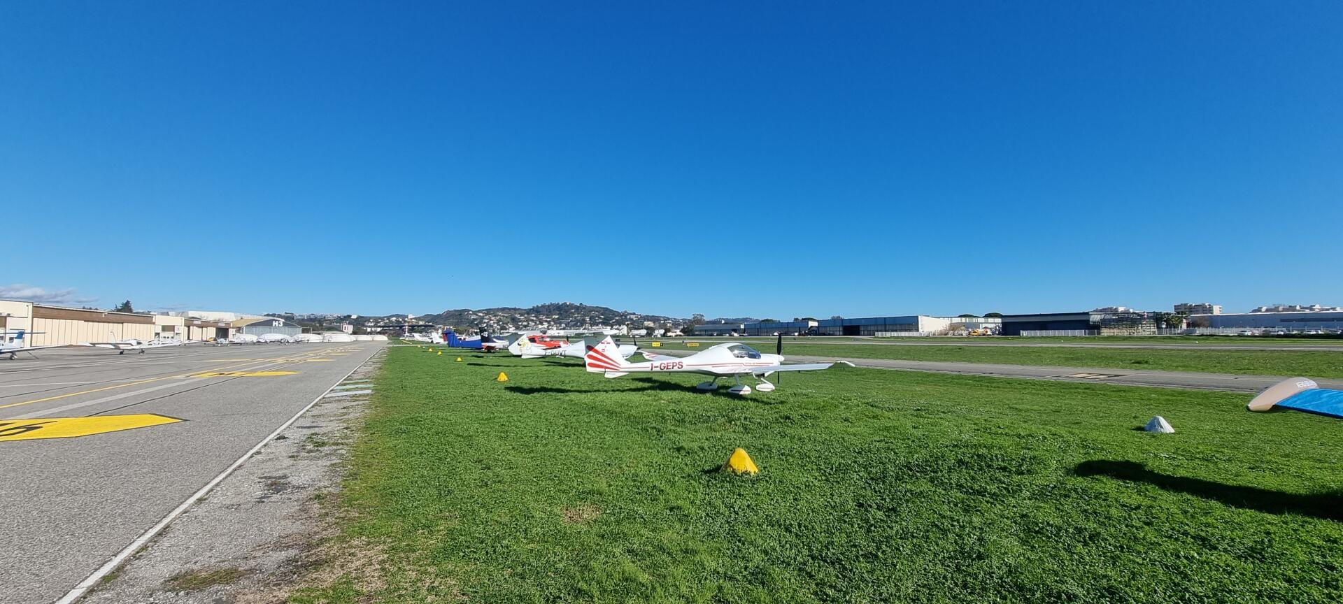 Grass parking in Cannes keeps the costs down! :-)