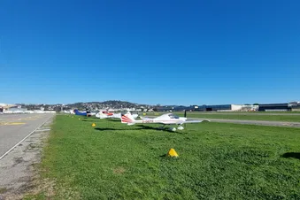 Grass parking in Cannes keeps the costs down! :-)