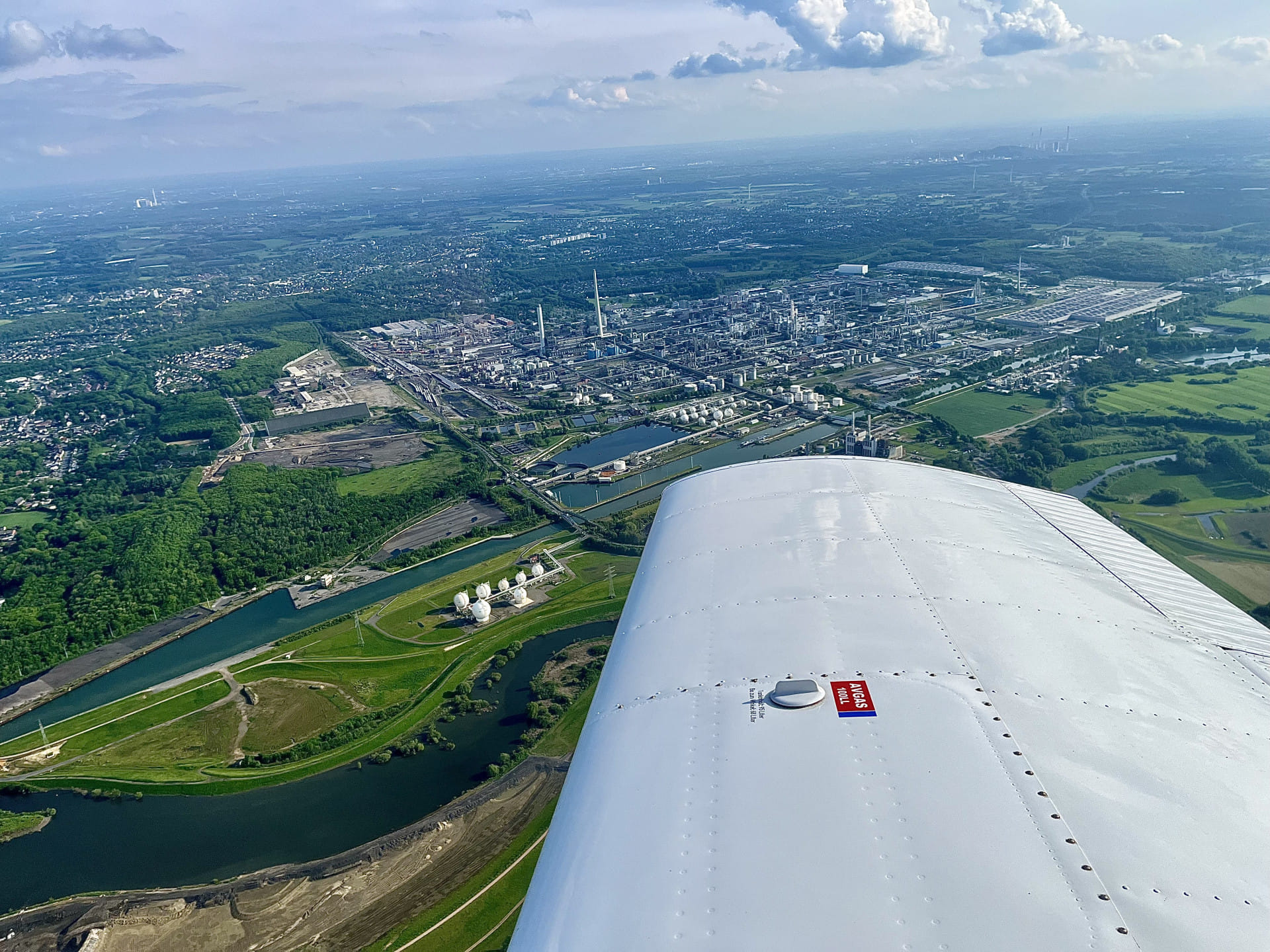 Rundflug Ruhrgebiet, Fußballstadion, Münsterland