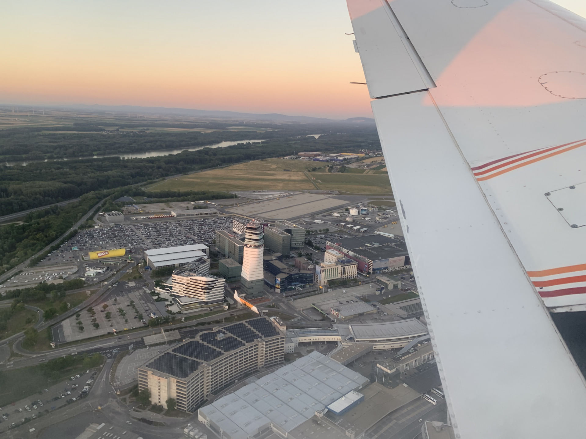 Flug über Wien