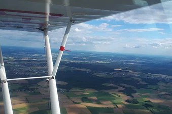 Panoramablick über Coburg: Entdecke die Region im Flieger