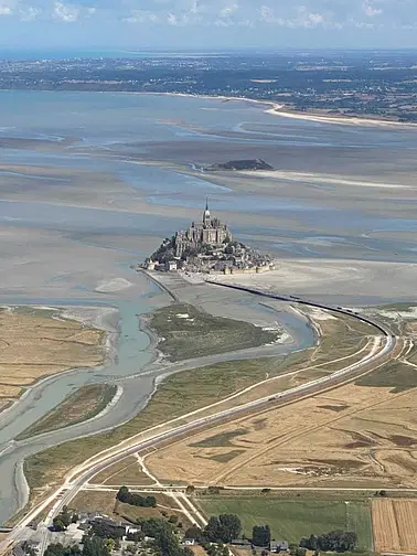 Vol d'excursion jusqu'au Mont-Saint-Michel