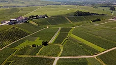 Vue aérienne de la région Champagne