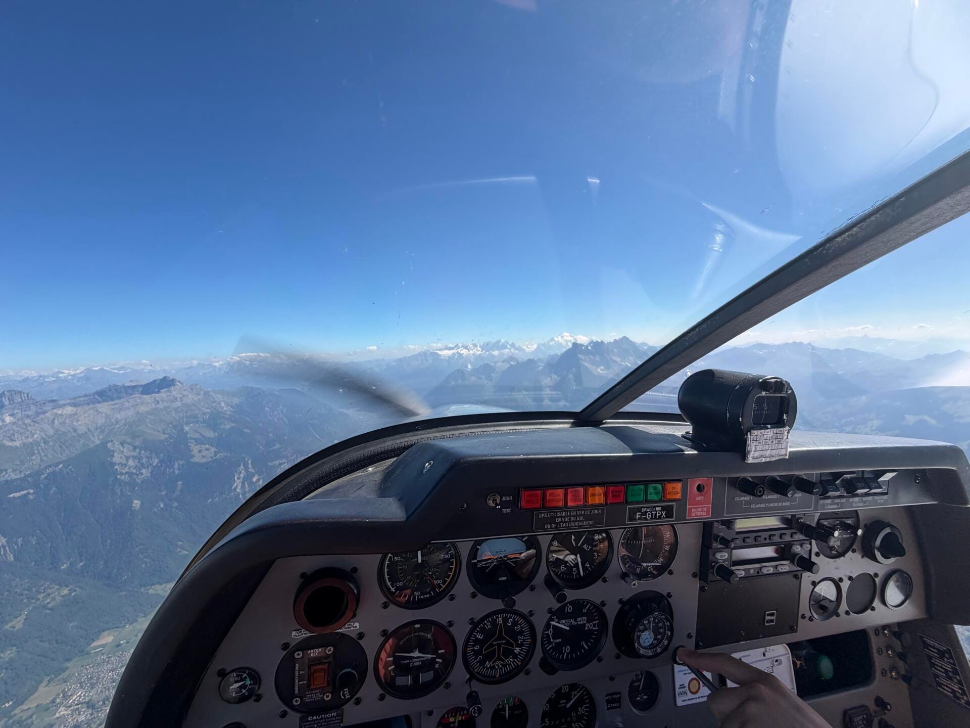 Vol Mont Blanc depuis Pontarlier