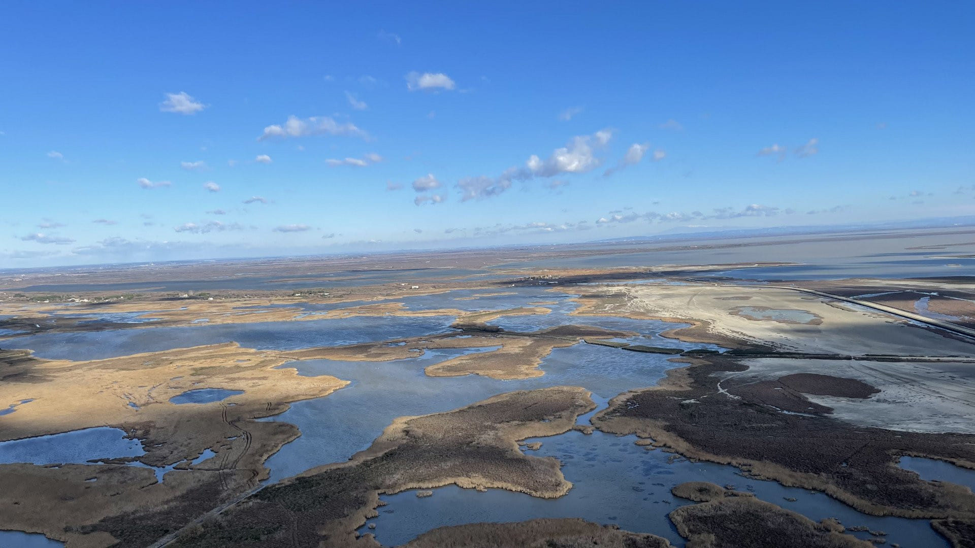 Camargue , littoral de Montpellier jusqu’a Sète en hélicoptère !
