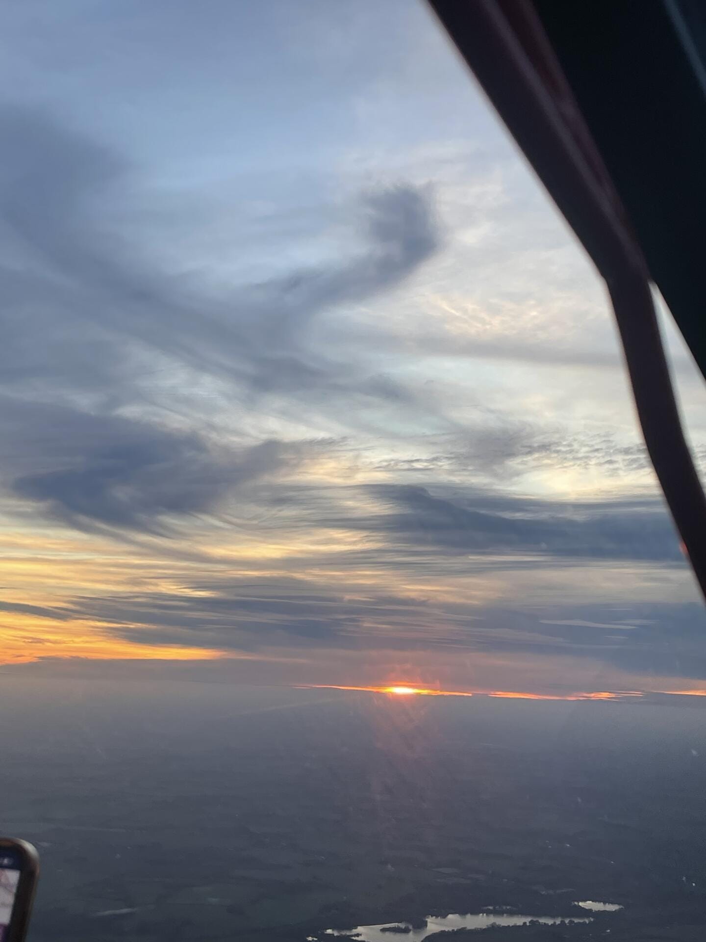 Sunset flight around Norfolk