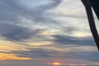 Sunset flight around Norfolk