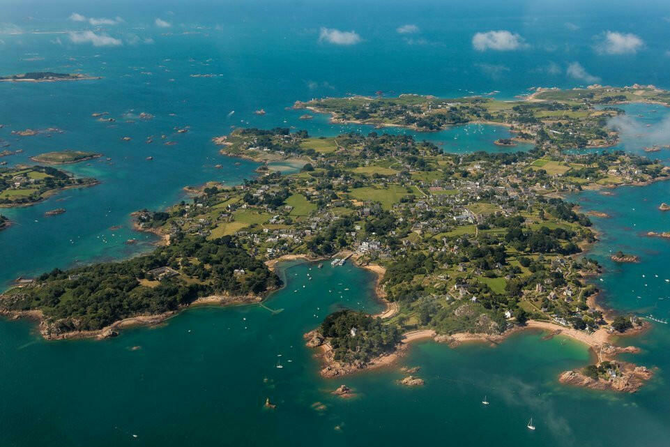 Bréhat - Côte d'Emeraude - Mont Saint Michel en avion