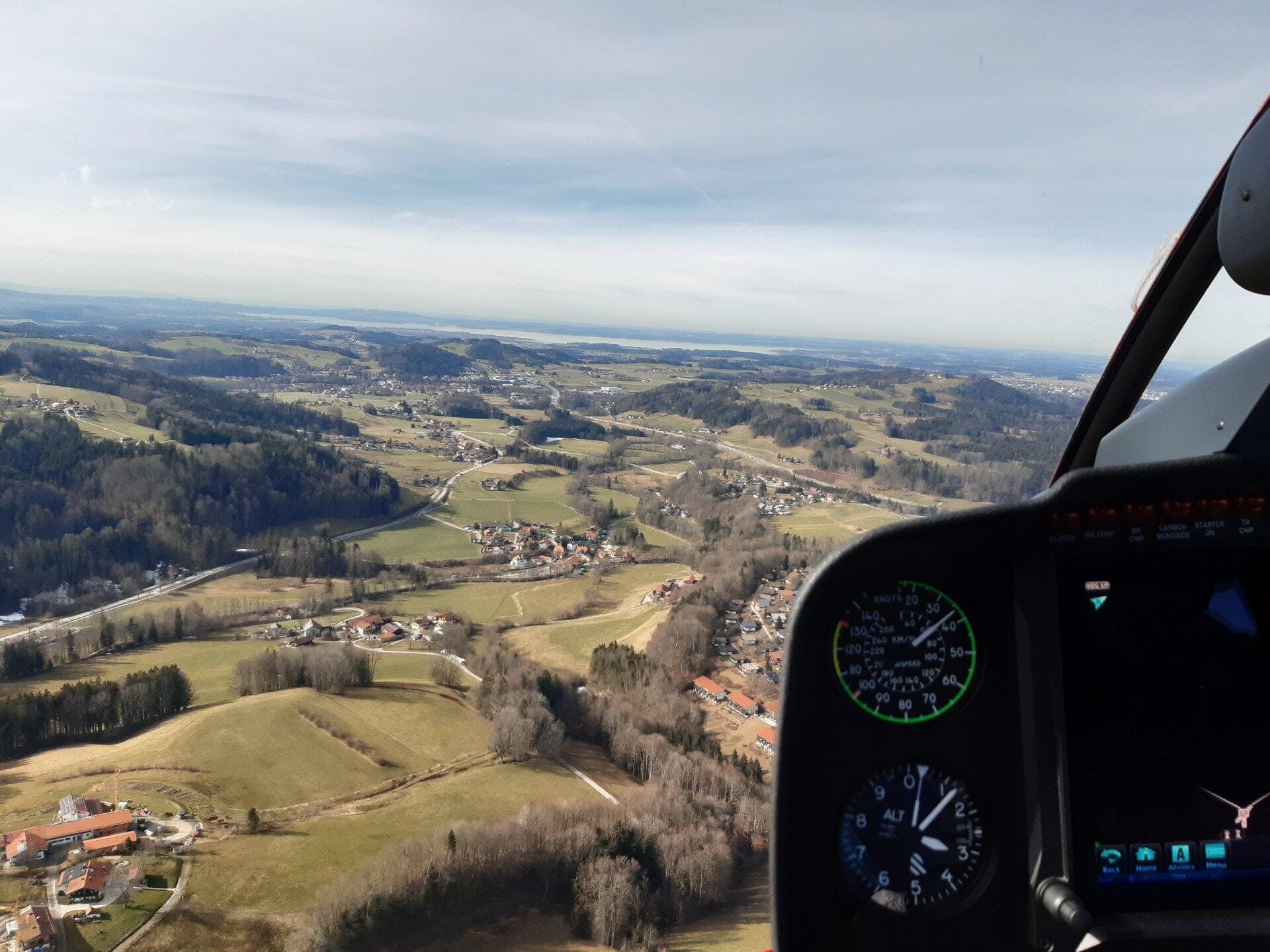 Traumflug zum Chiemsee & über die Alpen