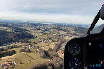 Traumflug zum Chiemsee & über die Alpen