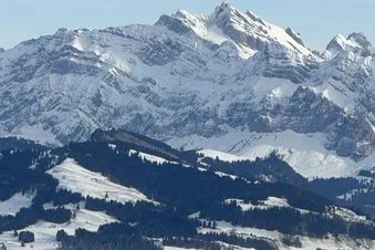 Helicopter: 8200 feet Peaks: Saentis, Rheintal & Appenzell
