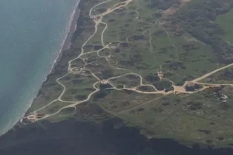 Survol des plages du D-Day depuis Caen