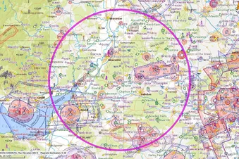 Land away and return anywhere within 35 Miles of EGBP Kemble