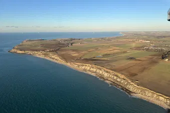 Sightseeing flight over the White cliffs of the Opal coast