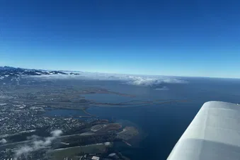Rundflug über den Bodensee und die Allgäuer Alpen