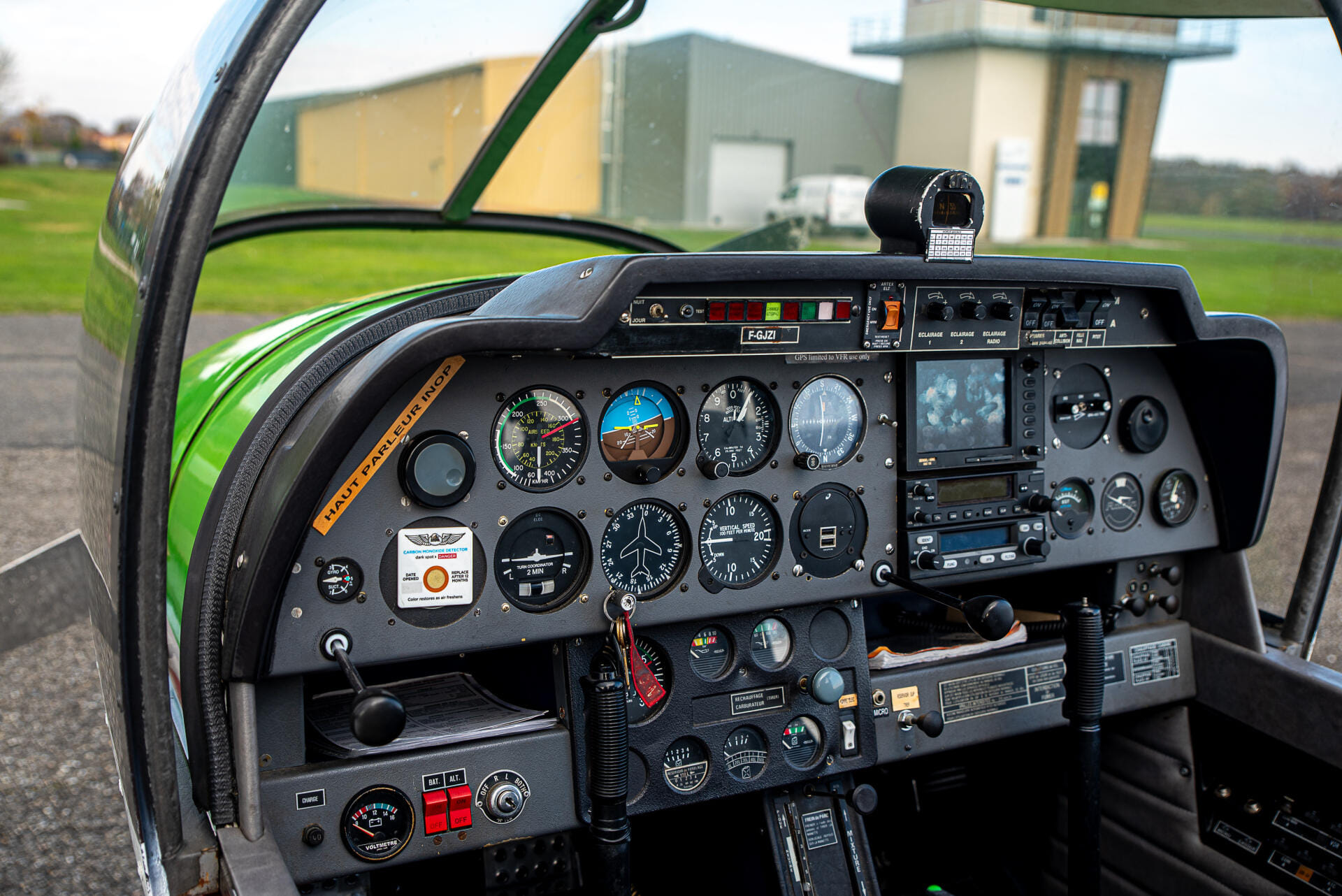 Vu du cockpit du DR-400
