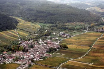 La Côte viticole en hélico depuis Dijon
