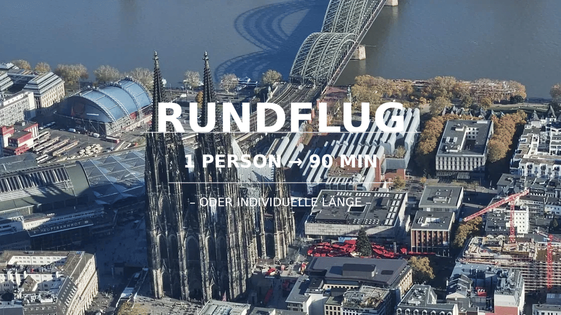 Individueller Rundflug – 90 Min./1 Person