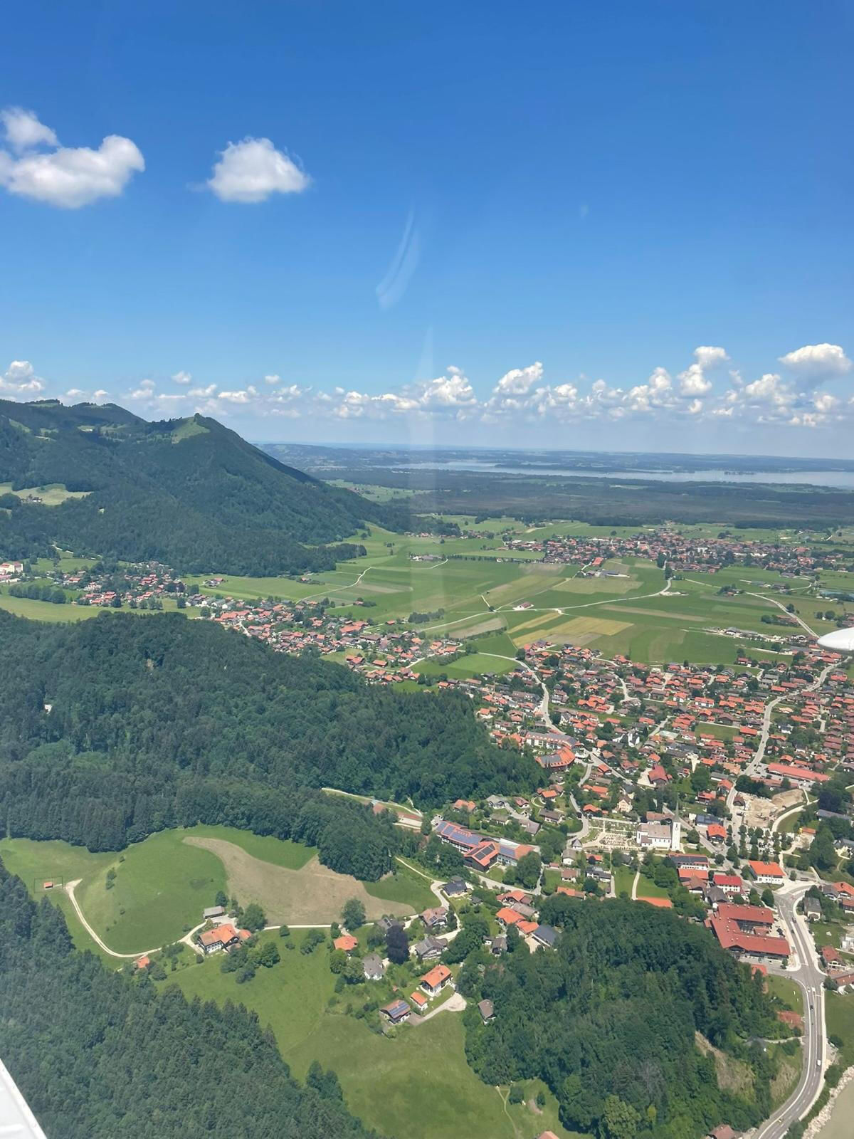 Rundflug von Manching zum Chiemsee
