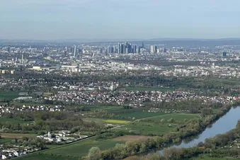 Frankfurter Skyline aus der Ferne