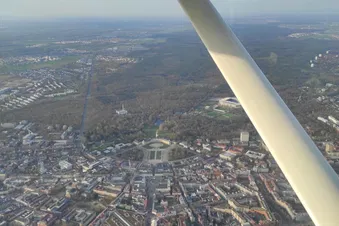 Rundflug über Pfalz und Karlsruhe