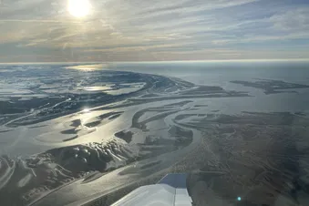 Les falaises du Treport vues du ciel