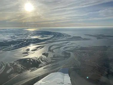 Les falaises du Treport vues du ciel