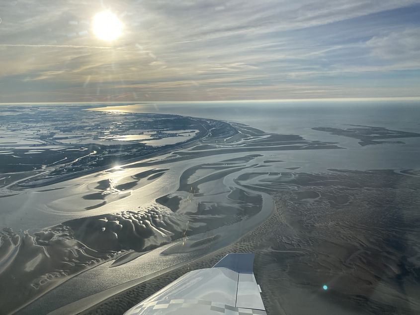 Les falaises du Treport vues du ciel