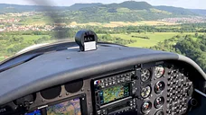 Blick aus dem Cockpit auf die Teck