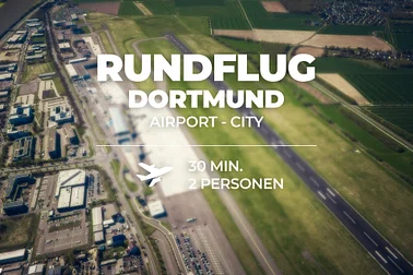 Rundflug über den Flughafen Dortmund und Dortmund City