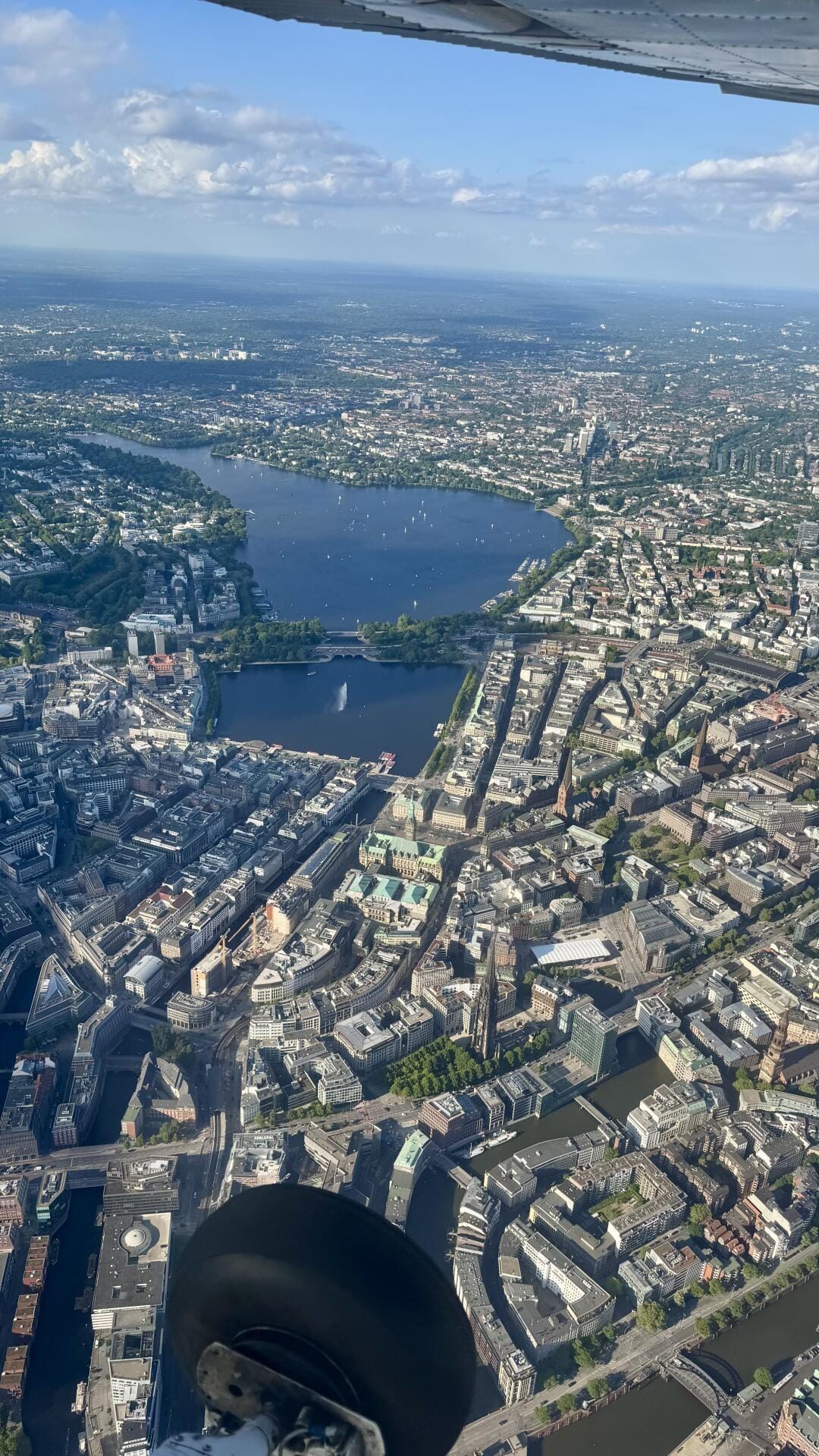 Rundflug über Hamburg