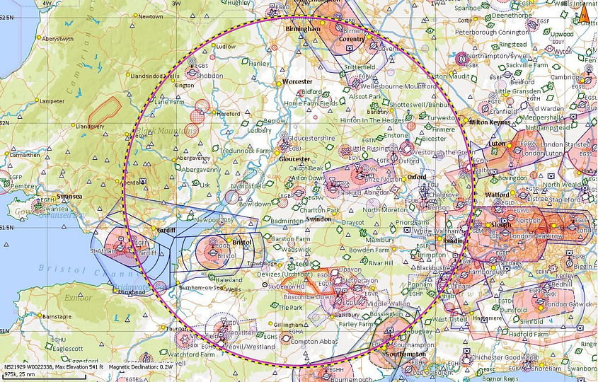 1 Hour 30 min sightseeing from EGBP Kemble