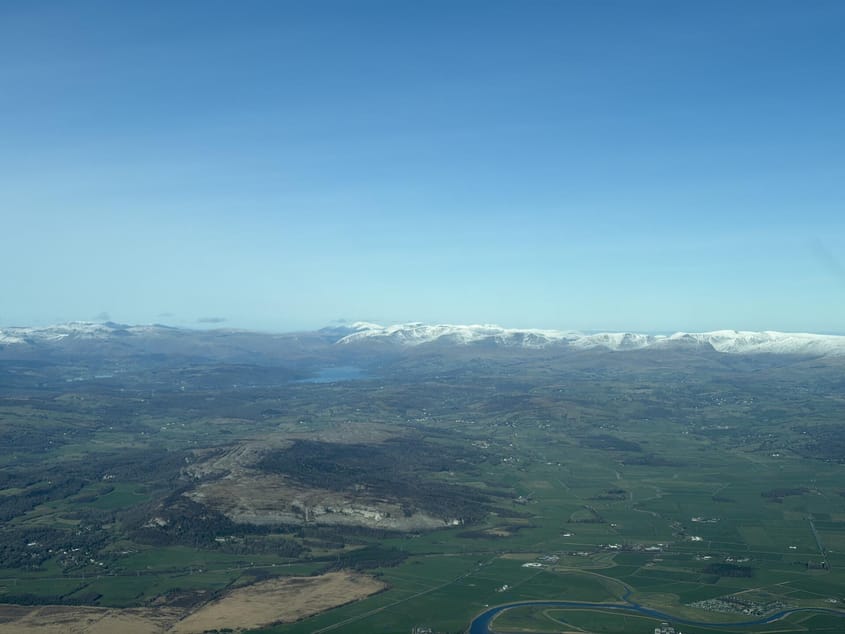 Sightseeing flight over Morecambe Bay & Lancaster