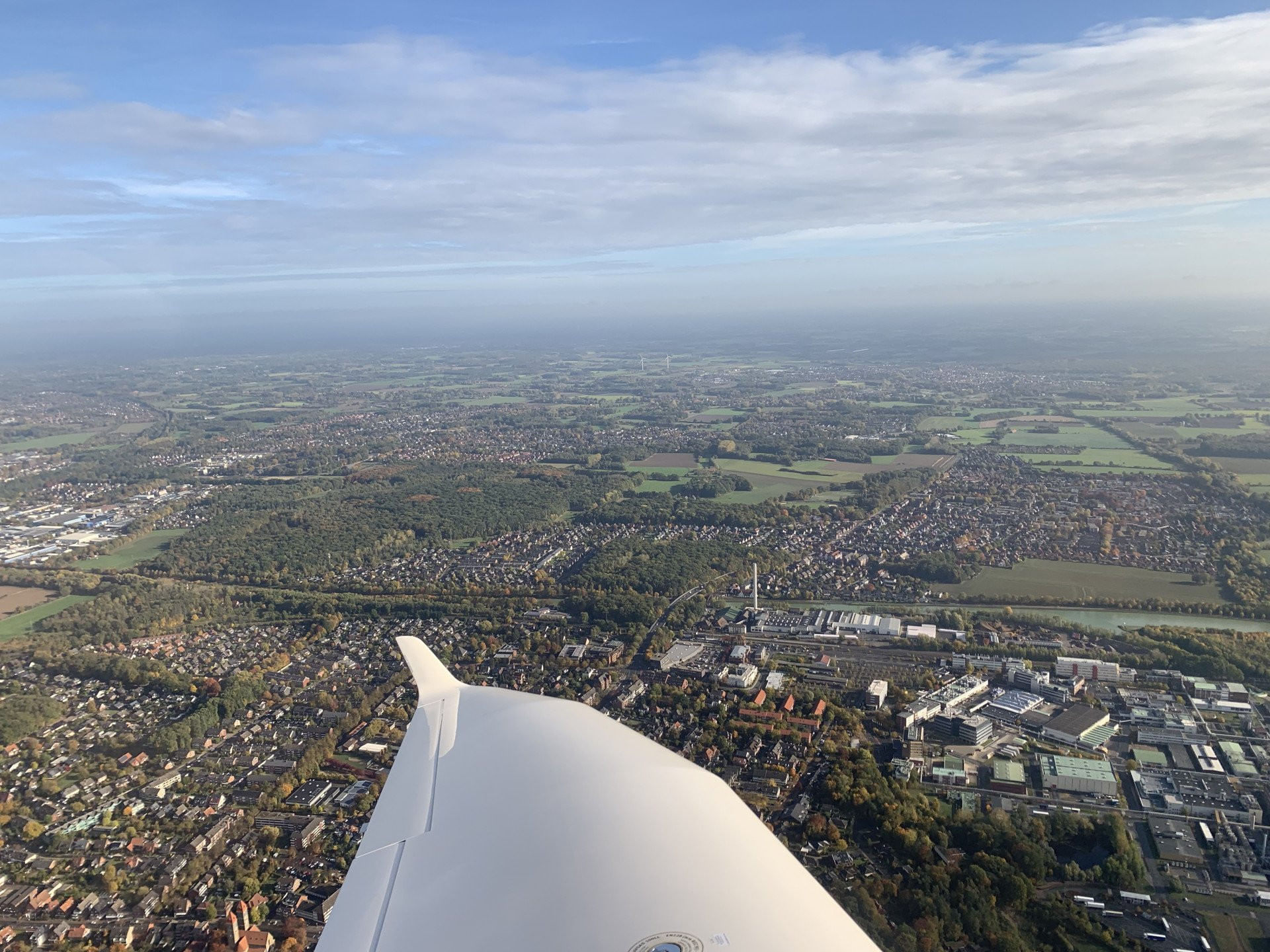 Rundflug über das Münsterland