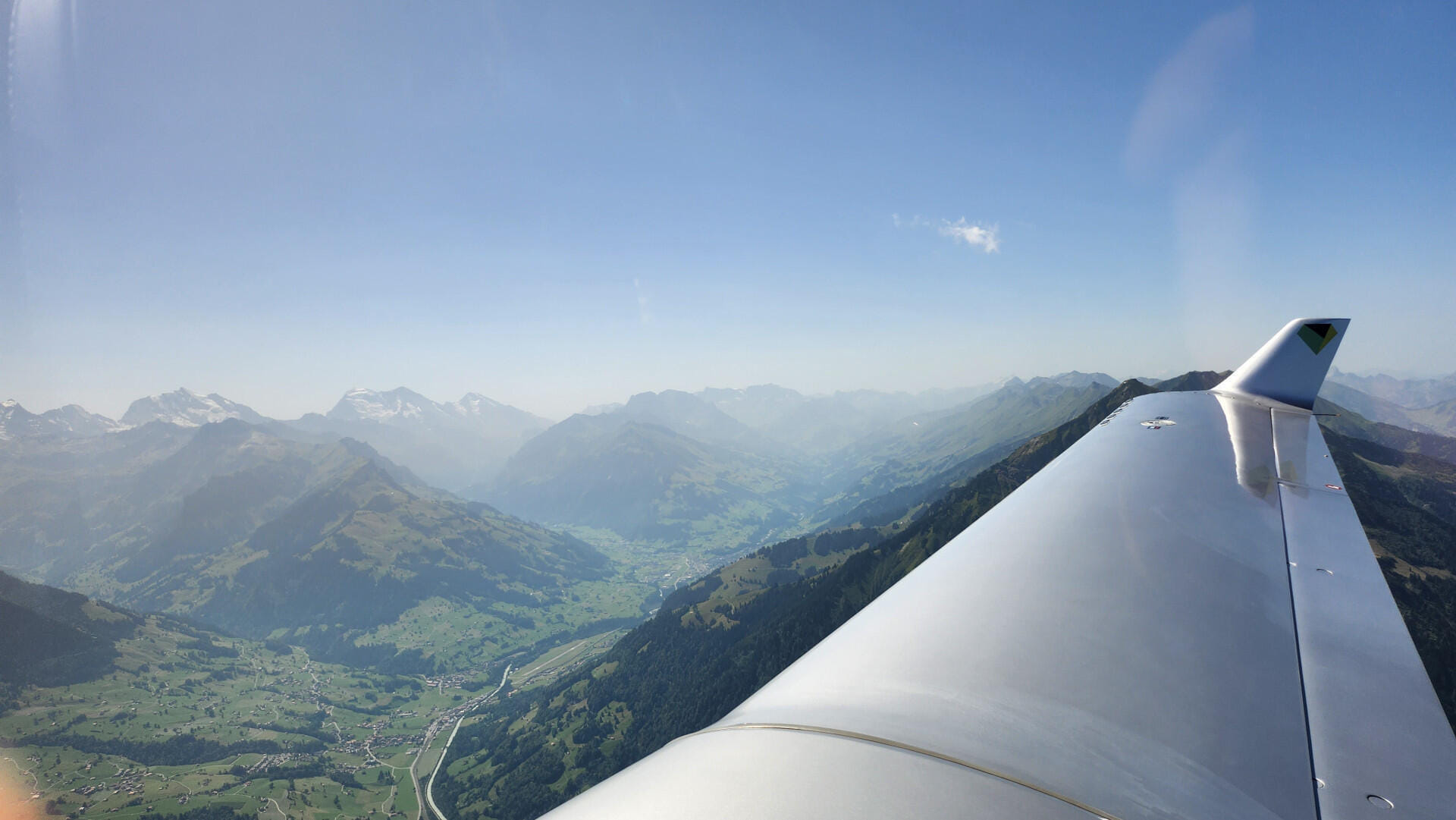Scenic flight to Jungfrau
