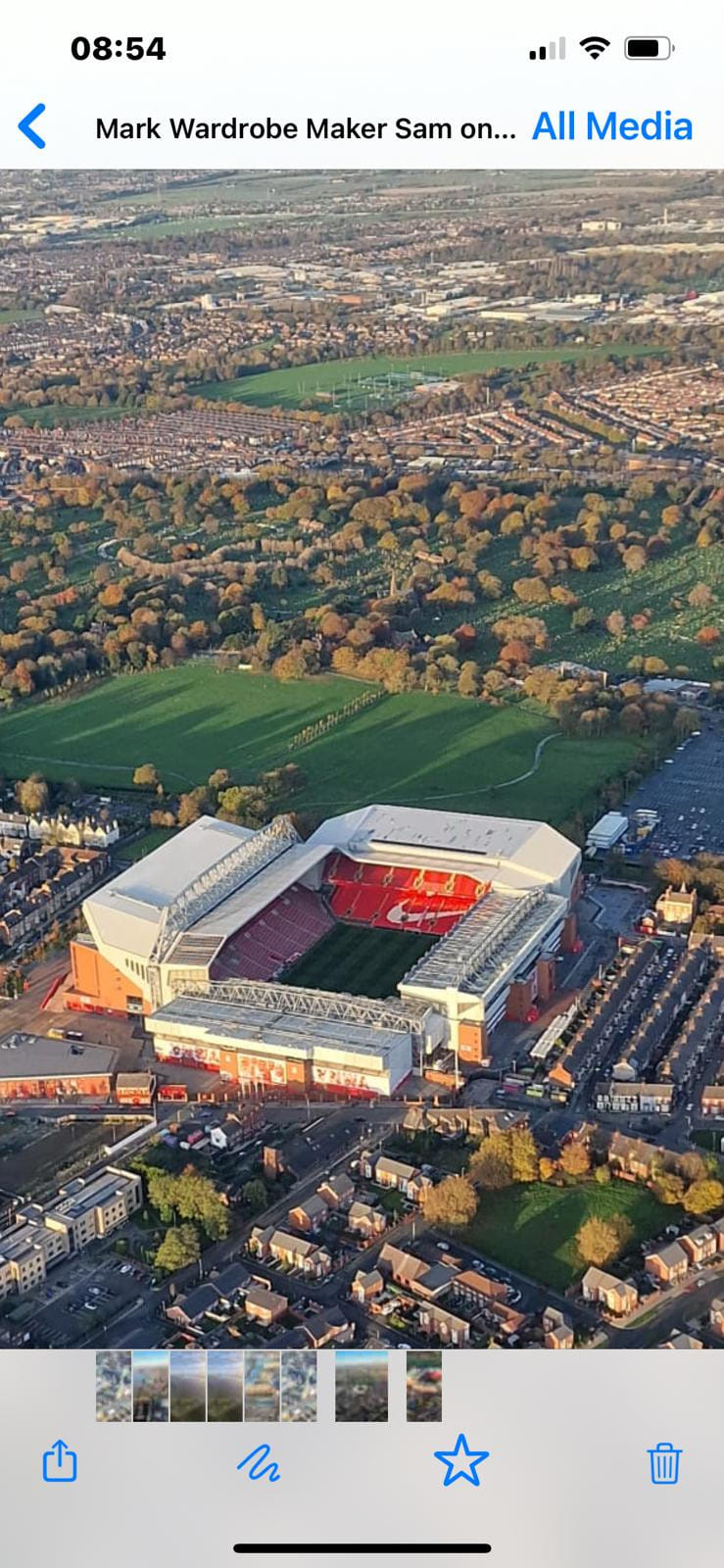 Sightseeing over Liverpool