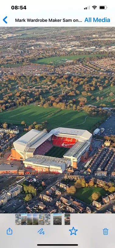 Sightseeing over Liverpool
