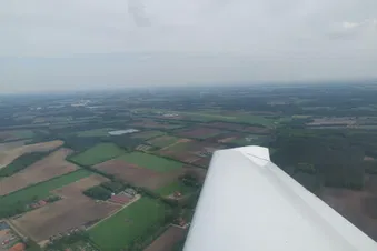 Rundflug über Aachen -> Wehebachtalsperre -> Tagebau Inden