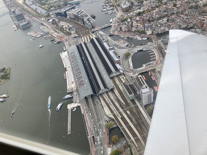 Sightseeing flight over Texel and Amsterdam