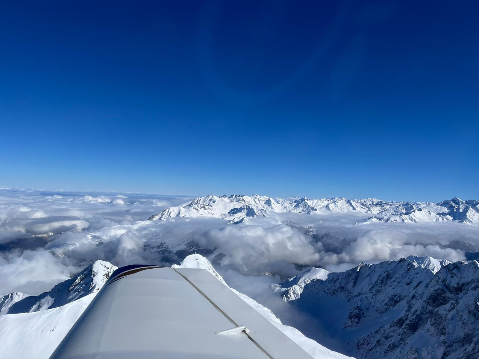 Retour sur Pau après un vol montagne