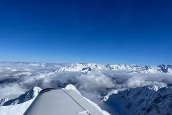 Retour sur Pau après un vol montagne