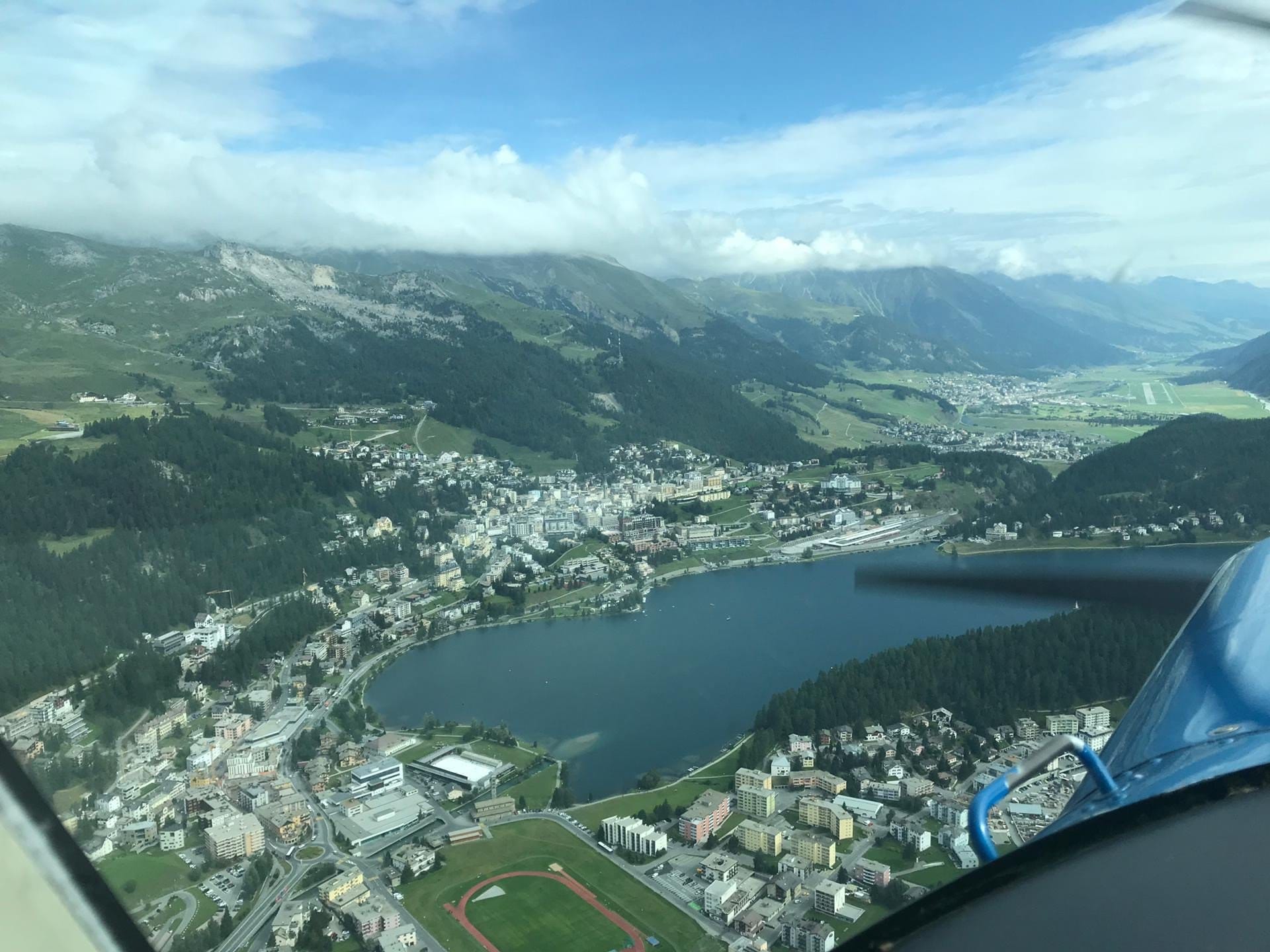 Flug von Zürich Kloten nach Samedan